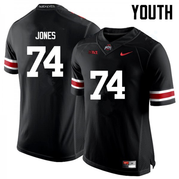Ohio State Buckeyes #74 Jamarco Jones Youth Football Jersey Black OSU9557
